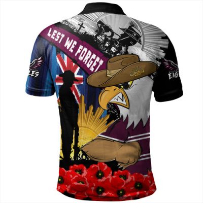 North Queensland Cowboys Polo Shirt Ripped Legacy Of The Game The ANZAC Spirit Lives On