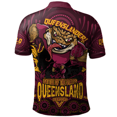 Queensland Maroons Polo Shirt Custom State Of Origin 2024 Show Us Ya Cane Toads!