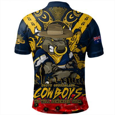 North Queensland Cowboys Polo Shirt Ripped Legacy Of The Game The ANZAC Spirit Lives On
