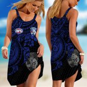 AFL Adelaide Crows  Polynesian Sleeveless Summer Beach Sundress for Women