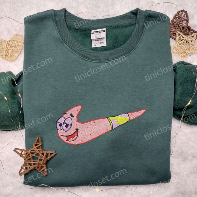 Patrick Star x Nike Embroidered Shirt Spongebob Hoodie & Inspired Sweatshirt| soulcals.com