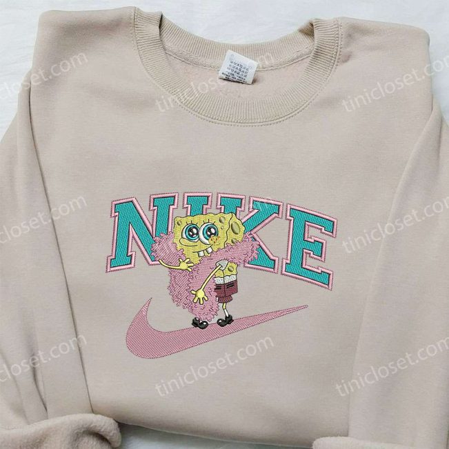 SpongeBob x Nike Embroidered Sweatshirt & Shirt Fun & Stylish Collaboration| soulcals.com