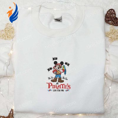 Pirate s Life Mickey Embroidered Shirt Disney Characters Best Gift Ideas | soulcals.com