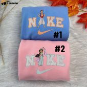 Aladdin and Jasmine Disney Nike Embroidered Sweatshirts| soulcals.com