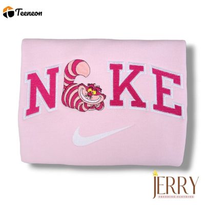 Alice In Wonderland Nike Embroidered Sweatshirt| soulcals.com