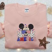 America Mickey Wears Glasses Embroidered Shirt Disney Embroidered Shirt Best Patriotic Shirts 5.jpg - demo10