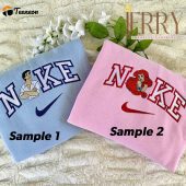 Ariel And Prince Eric Disney Nike Embroidered Sweatshirt| soulcals.com