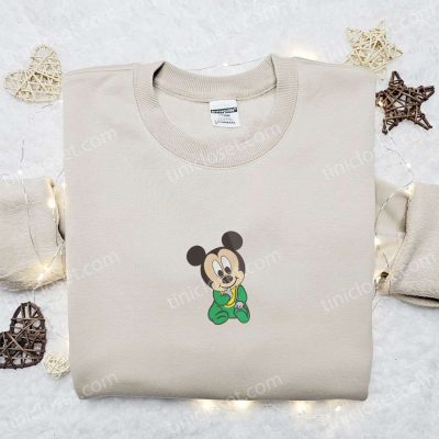 Adorable Baby Mickey Mouse Embroidered Shirt & Disney Characters Hoodie Perfect Gift Idea | soulcals.com