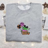 Baby Yoda Jack Skellington Mickey Balloons Embroidered Sweatshirt Halloween Embroidered Hoodie Best Halloween Gift Ideas 1.jpg - demo10