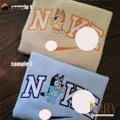 Bluey And Bingo Nike Embroidered Sweatshirt| soulcals.com