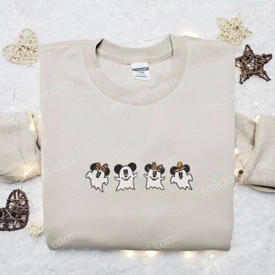 Spooky Boo Mickey Embroidered Shirt Perfect Disney Halloween Gift Idea | soulcals.com