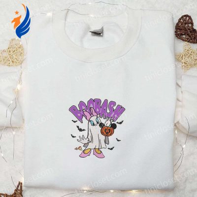 Spooktacular BooBash Daisy Duck & Ghost Mickey Pumpkin Embroidered Shirt The Best Disney Halloween Gift for Family | soulcals.com
