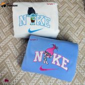 Branch and Poppy Trolls Nike Embroidered Sweatshirts, Trendy Trolls Shirts Ideal Gift for Son| soulcals.com