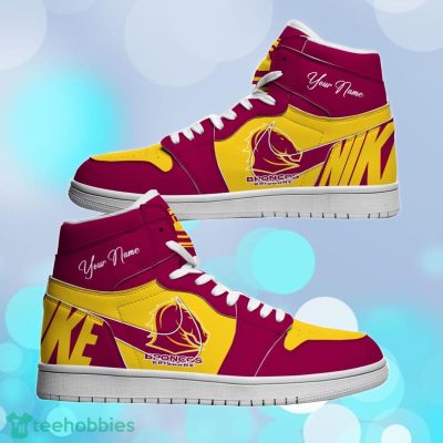 Brisbane Broncos Custom Name NRL Air Jordan HighTop Best Gift For Fans