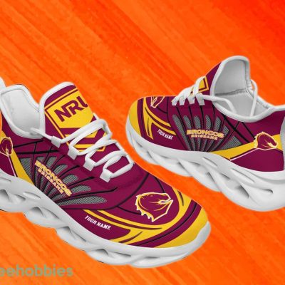 Brisbane Broncos Custom Name NRL Max Soul Shoes Men And Women For Fans