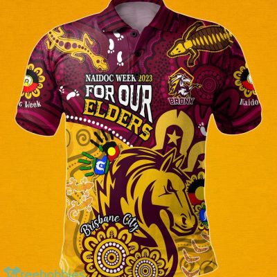 Brisbane Broncos NRL Australia Naidoc Week Polo Shirt Best Gift For Fans