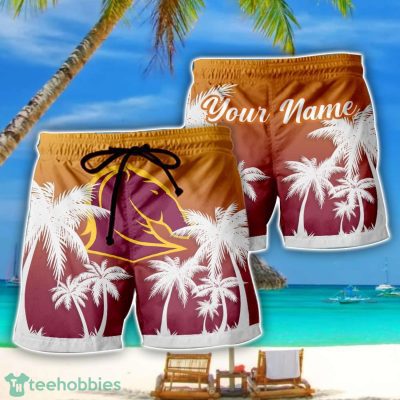 Brisbane Broncos NRL Beach Shorts Custom Name