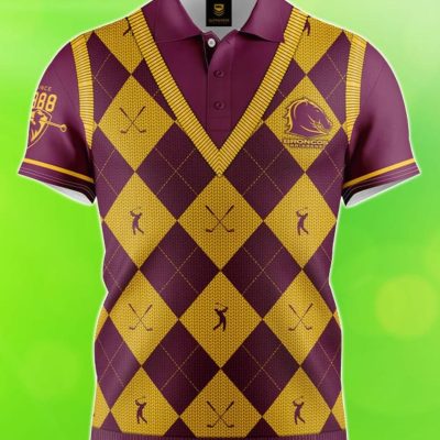 Brisbane Broncos NRL Fairway Golf Polo Shirt Best Gift Men And Women For Fans