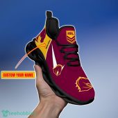 Brisbane Broncos Personalized Name Nrl Max Soul Shoes Gift Fans - demo10