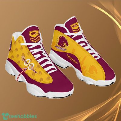 Brisbane Broncos Personalzied Name NRL Air Jordan 13 Shoes Best Gift Fans