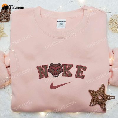 Brown Bears x Nike Embroidered Shirt and NCAA Sports Hoodie The B Gift for Men Women Gift Idea for Sports Fans| soulcals.com