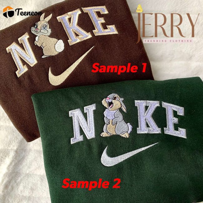 Bunny Love Nike Embroidered Sweatshirt| soulcals.com