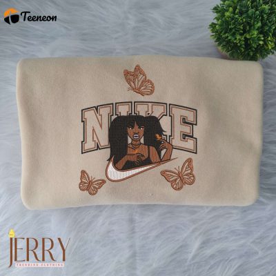 Butterfly SZA Nike Embroidered Sweatshirt| soulcals.com