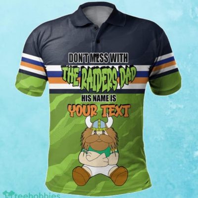 Canberra Raiders Custom Name Father?s Day NRL Custom Polo Shirt Best Gift For Fans