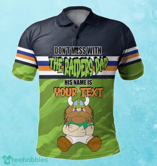 Canberra Raiders Custom Name Father?s Day NRL Custom Polo Shirt Best Gift For Fans