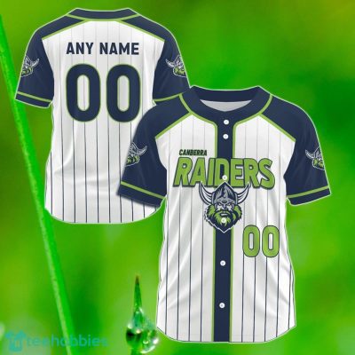 Canberra Raiders Custom Name & Number NRL Baseball Jersey Best Gift For Men And Women Fans