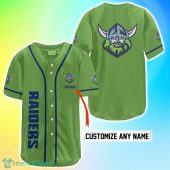 Canberra Raiders NRL Custom Name Baseball Jersey Best Gift For Men And Women Fans