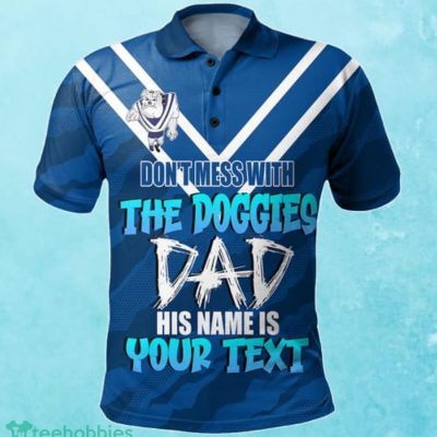 Canterbury-Bankstown Bulldogs Custom Name Father?s Day NRL Custom Polo Shirt Best Gift For Fans