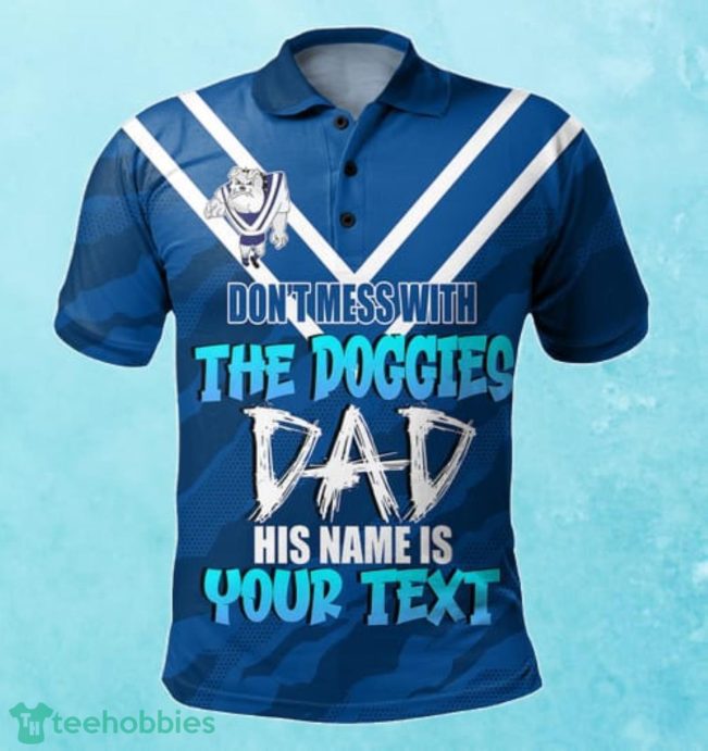 Canterbury-Bankstown Bulldogs Custom Name Father?s Day NRL Custom Polo Shirt Best Gift For Fans