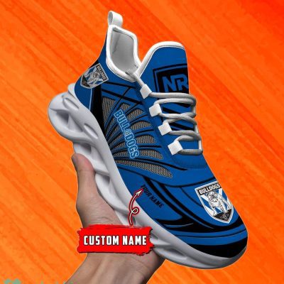 Canterbury Bankstown Bulldogs Custom Name NRL Max Soul Shoes Men And Women For Fans