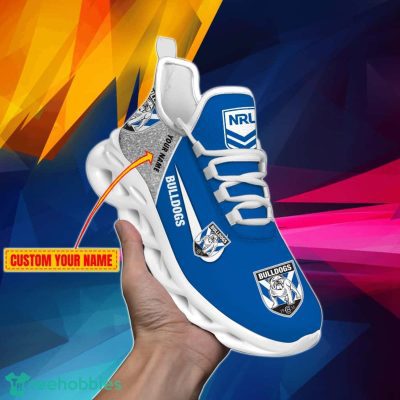Canterbury-Bankstown Bulldogs NRL Glitter Personalized Max Soul Shoes