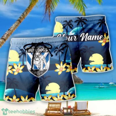 Canterbury Bulldogs NRL Beach Shorts Personalized Name