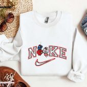 Affordable Nike Hello Kitty & Spiderman Embroidered Sweatshirt Perfect Valentine s Day Couple s Gift| soulcals.com
