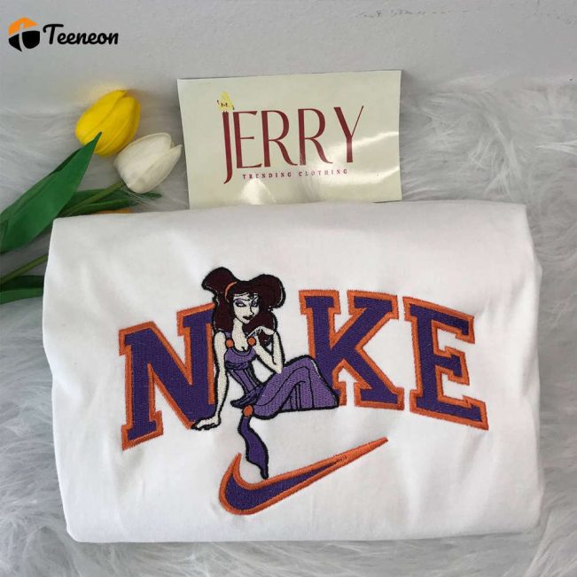 Cheap Megara Disney Nike Embroidered Sweatshirt, Christmas Present For Couples| soulcals.com