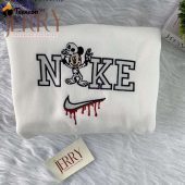 Cheap Mickey Mouse Disney Nike Embroidered Sweatshirt, Personalized Halloween Gift For Couple| soulcals.com