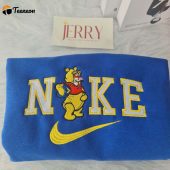 Cheap Tigger Winnie The Pooh Nike Embroidered Sweatshirt, Halloween Gift Ideas For Couple| soulcals.com