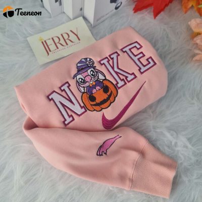 Cheap Witch Angel Disney Nike Embroidered Sweatshirt, Halloween Gift Ideas For Couple| soulcals.com