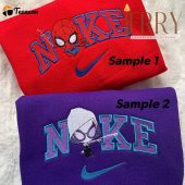 Chibi Spider Nike Embroidered Sweatshirt| soulcals.com