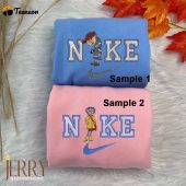 Coraline And Wybie Nike Embroidered Shirt| soulcals.com