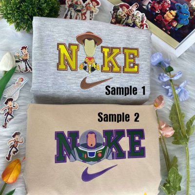 Cowboy And Space Ranger Toy Story Disney Nike Embroidered Sweatshirts| soulcals.com