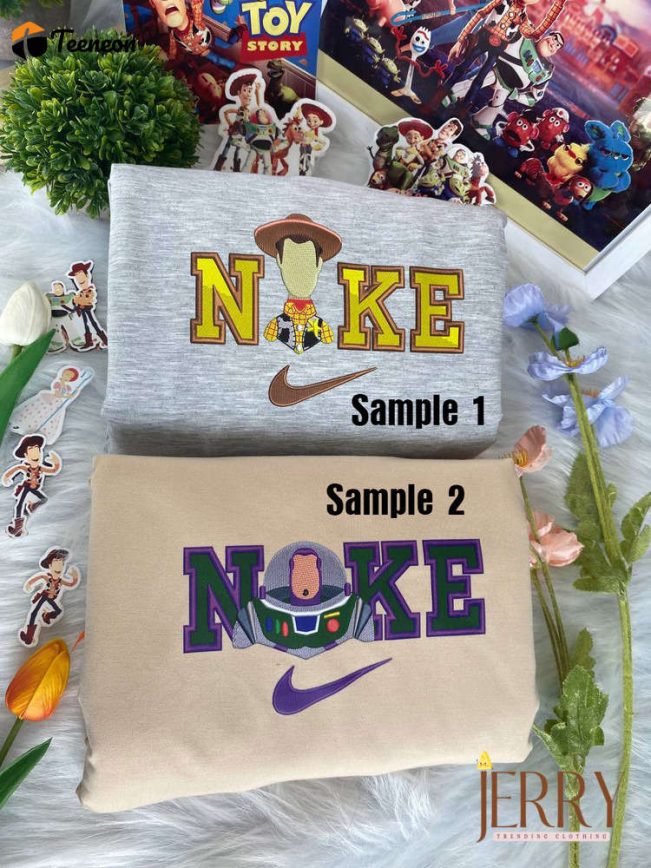 Cowboy And Space Ranger Toy Story Disney Nike Embroidered Sweatshirts| soulcals.com