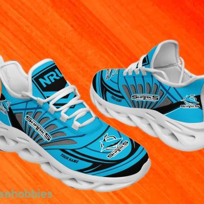 Cronulla Sutherland Sharks Custom Name NRL Max Soul Shoes Men And Women For Fans