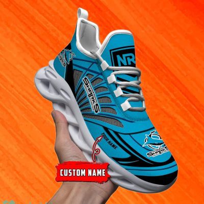 Cronulla Sutherland Sharks Custom Name NRL Max Soul Shoes Men And Women For Fans