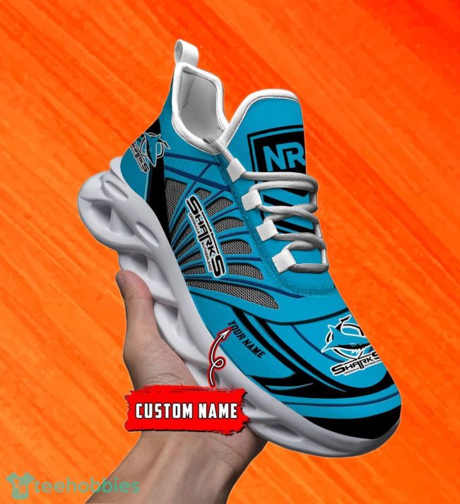 Cronulla Sutherland Sharks Custom Name NRL Max Soul Shoes Men And Women For Fans