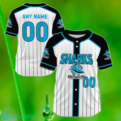 Cronulla-Sutherland Sharks Custom Name & Number NRL Baseball Jersey Best Gift For Men And Women Fans