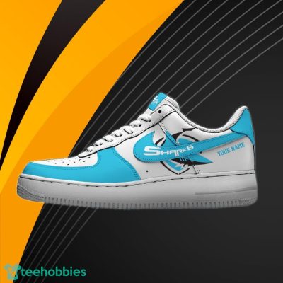 Cronulla-Sutherland Sharks NRL Air Force Shoes Custom Name Best Gift For Fans